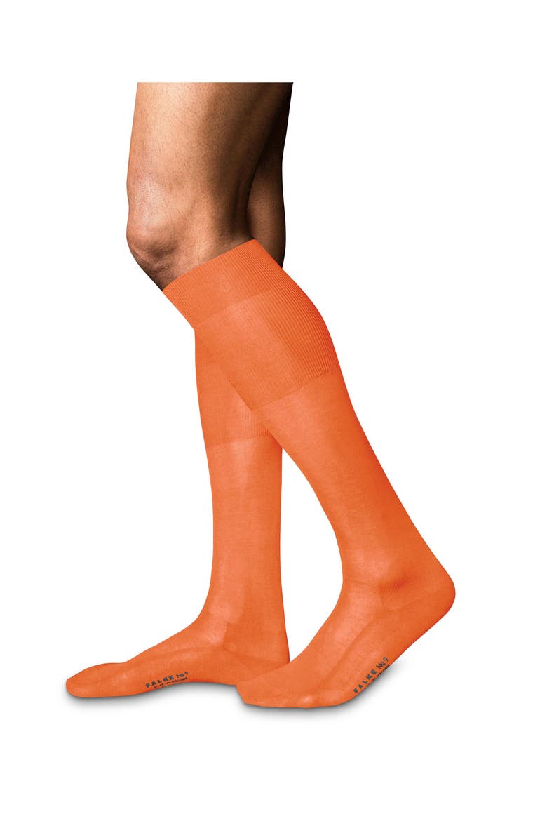 No. 9 Egyptian Cotton Luxury Dress Socks, Alternate, color, Fire