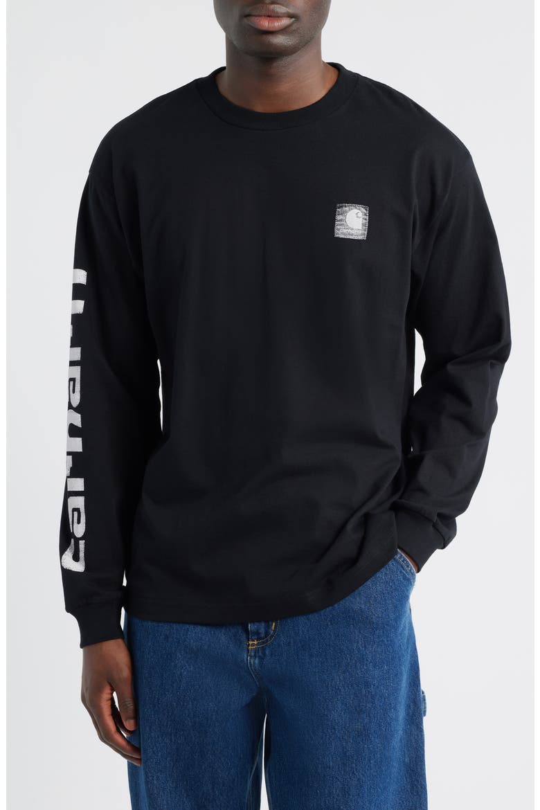 Archive Script Logo Long Sleeve Organic Cotton T-Shirt (Men