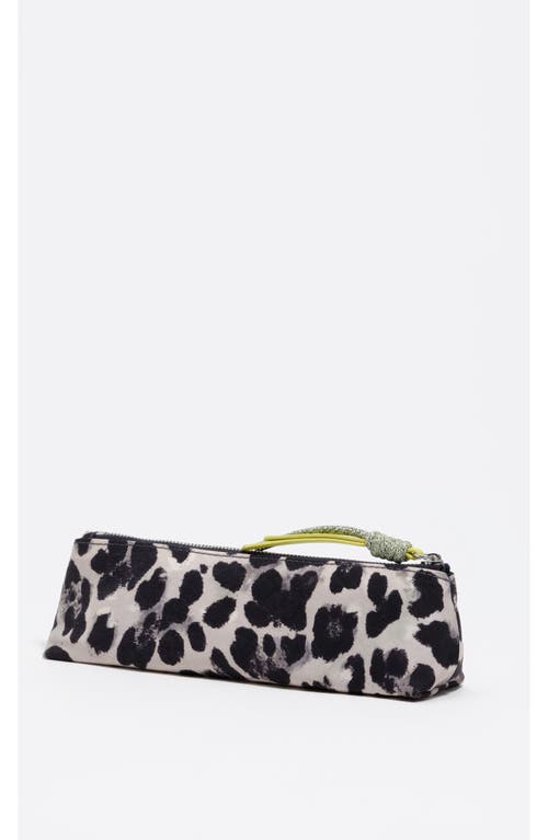 Bimba Y Lola Gray Leopard Print Nylon Case