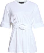 Simone Rocha Gathered Rose T-Shirt