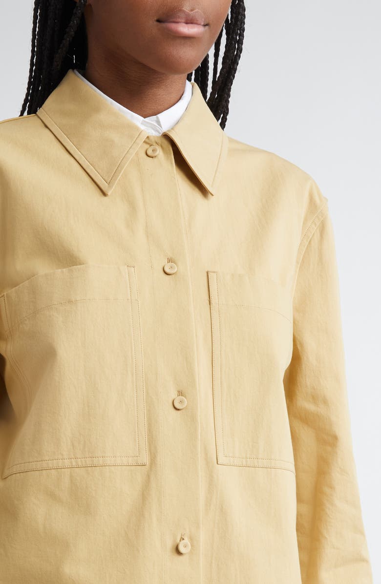 Jil Sander Boxy Button-Up Shirt, Alternate, color, 