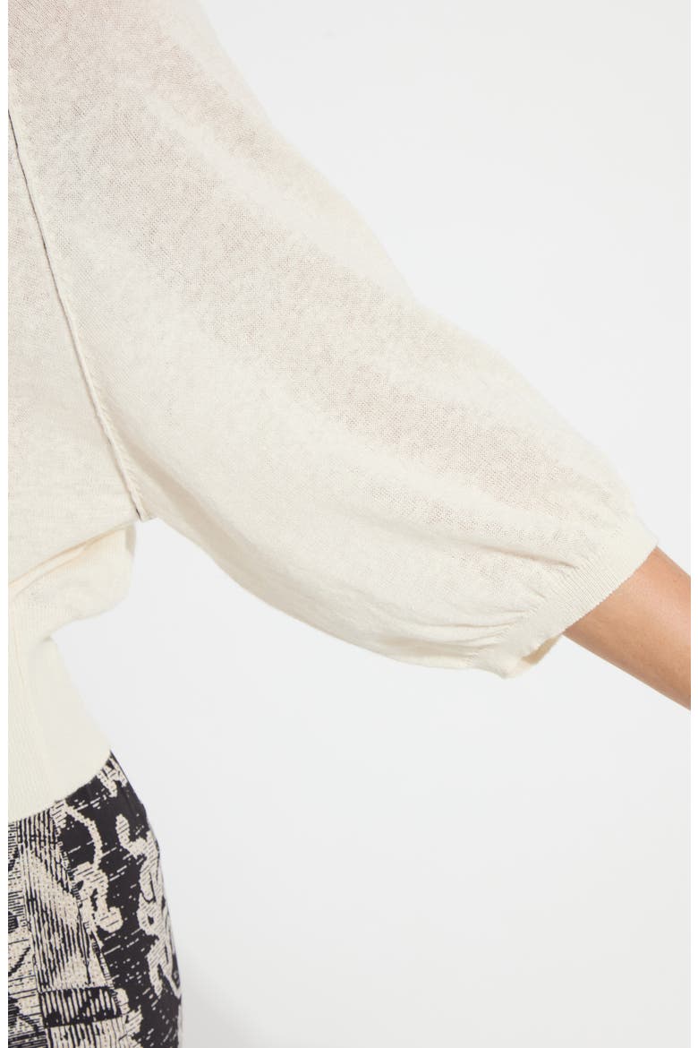 Anabela Linen Blend Sweater, Alternate, color, SEPIA