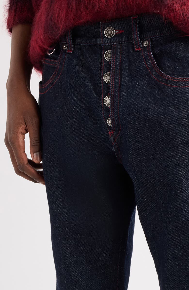 Isabel Marant Jeffrey Relaxed Straight Leg Jeans, Alternate, color, Dark Midnight