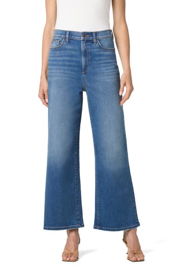 Joe's Ankle Wide Leg Jeans In Blue