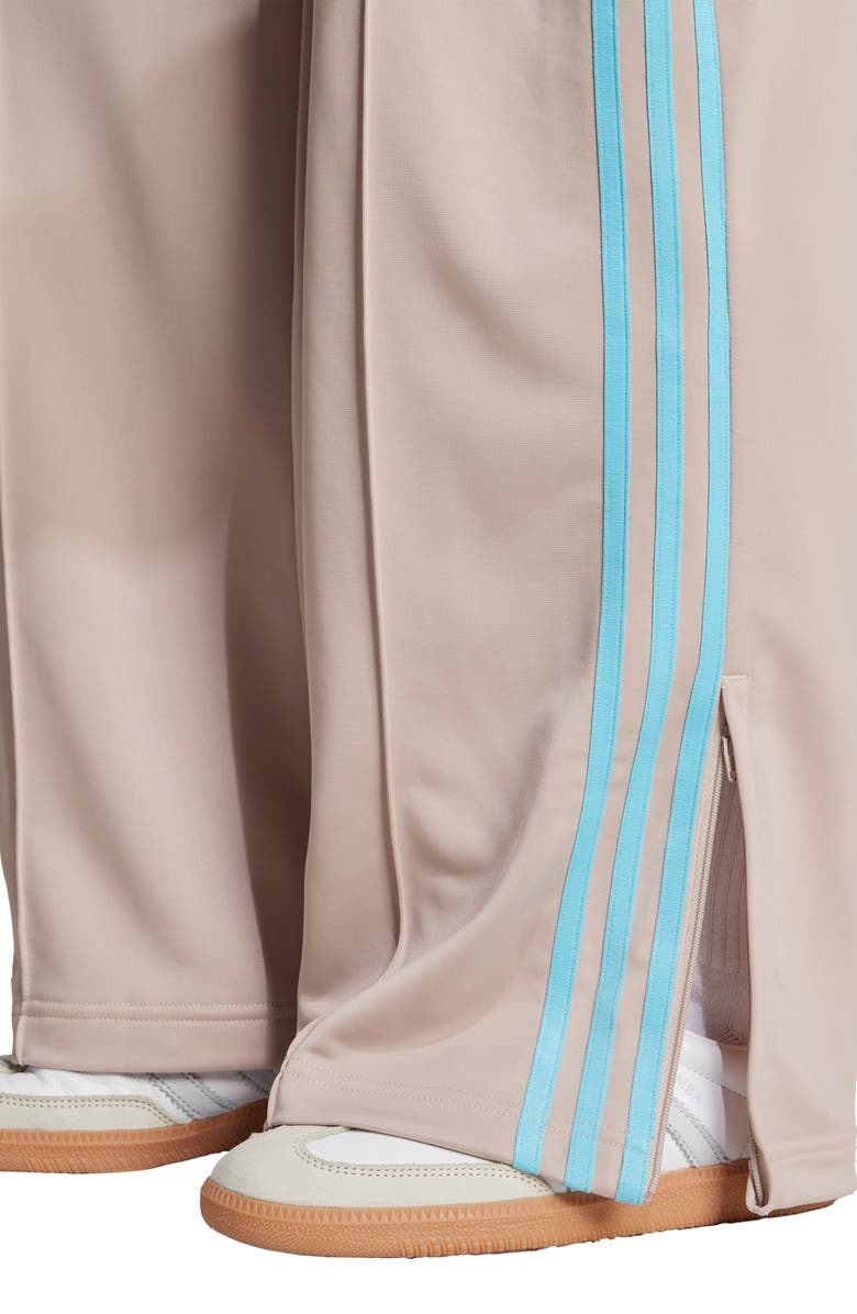 adidas Firebird Recycled Polyester Track Pants, Alternate, color, Wonder Taupe/ Blue