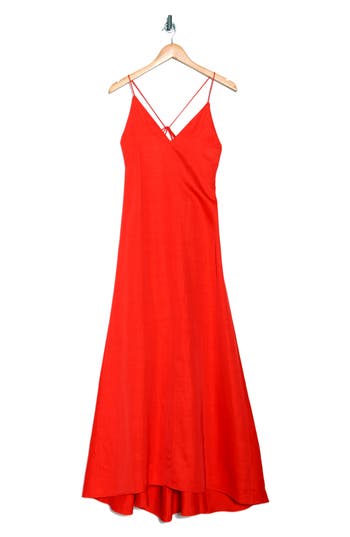 Twp Josephine Cocktail Dress In Cherry Tomato