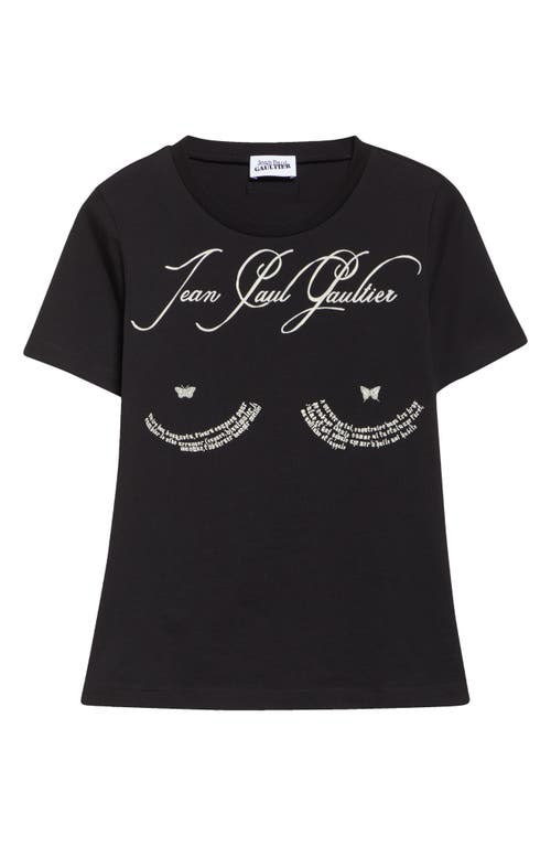 Jean Paul Gaultier Tattoo Poem Graphic Baby Tee