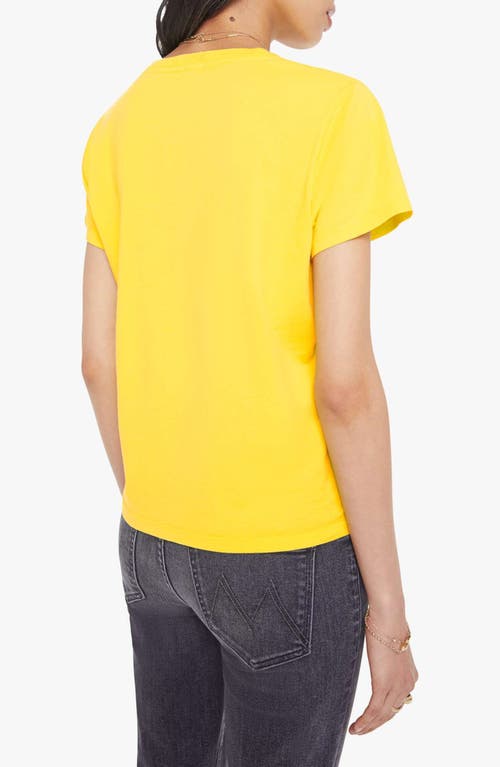 Mother Little Goodie Goodie Tee In Yellow