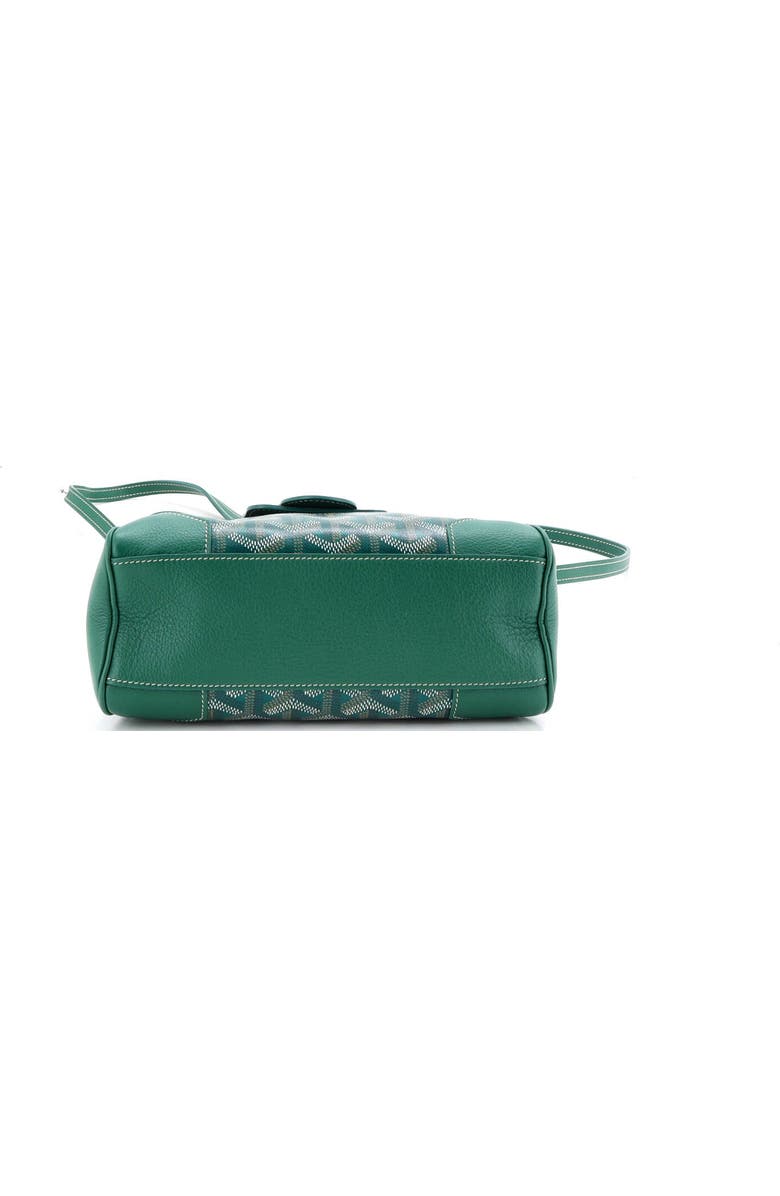 Pre-Owned Goyard Saigon Top Handle Bag Coated Canvas with Leather Mini, Alternate, color, Green