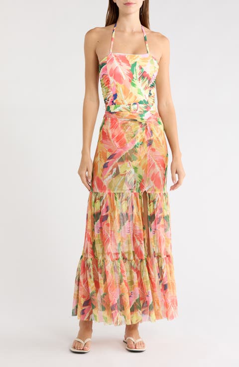 Sheer Cover-Up Maxi Skirt