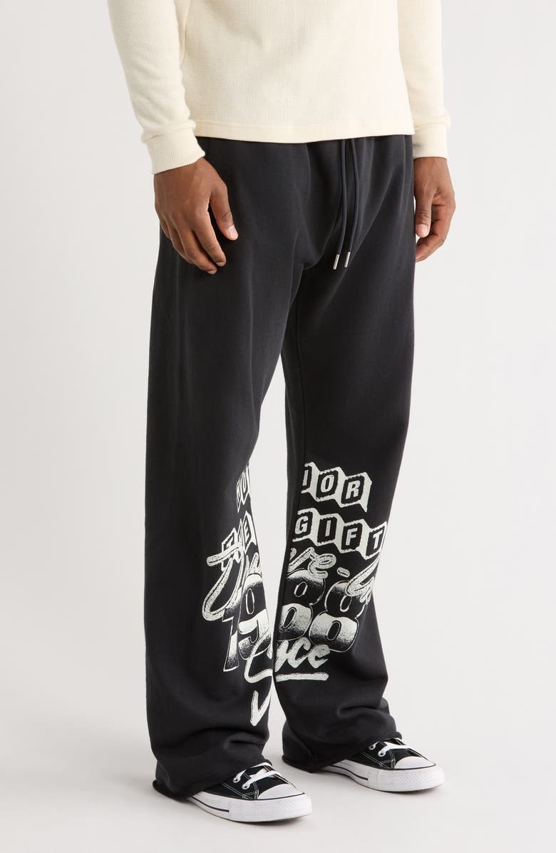 HONOR THE GIFT Drive-In Sweatpants, Alternate, color, Black