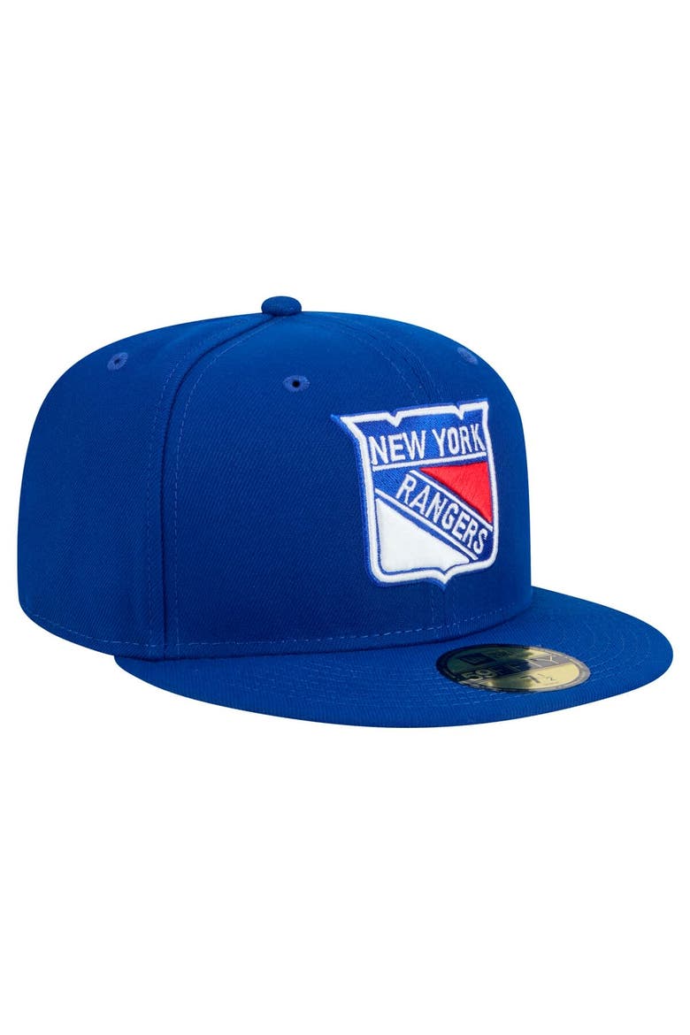 Men's New Era Blue New York Rangers Core 59FIFTY Fitted Hat, Alternate, color, Blue