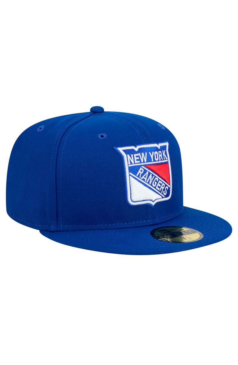 New Era Men's New Era Blue New York Rangers Core 59FIFTY Fitted Hat, Alternate, color, Blue