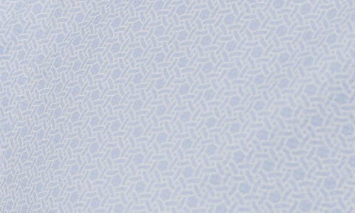 7 Diamonds Corsica Geo Print Short Sleeve Stretch Button-up Shirt
