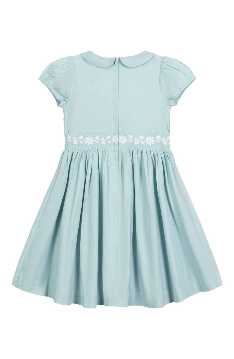 Hope & Henry Baby Girls' Organic Puff Sleeve Smocked Party Dress, Infant, Alternate, color,