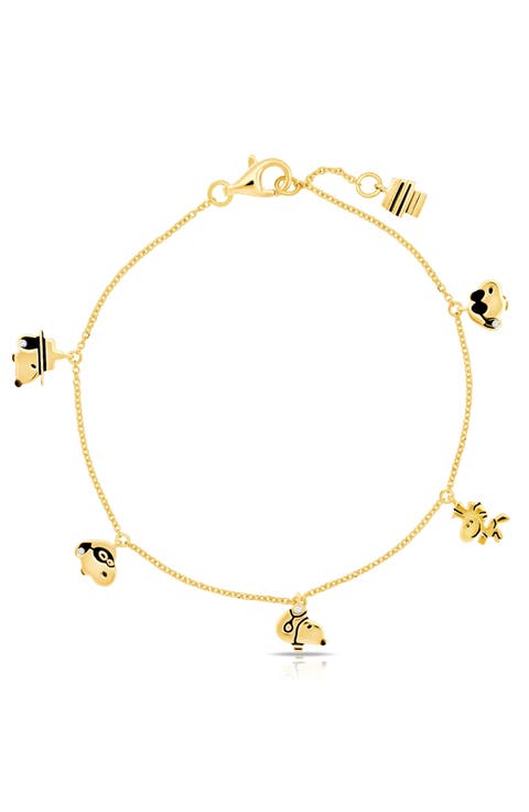 x Peanuts® Snoopy & Woodstock Charm Bracelet