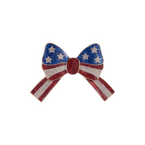 American Flag Bow Pin