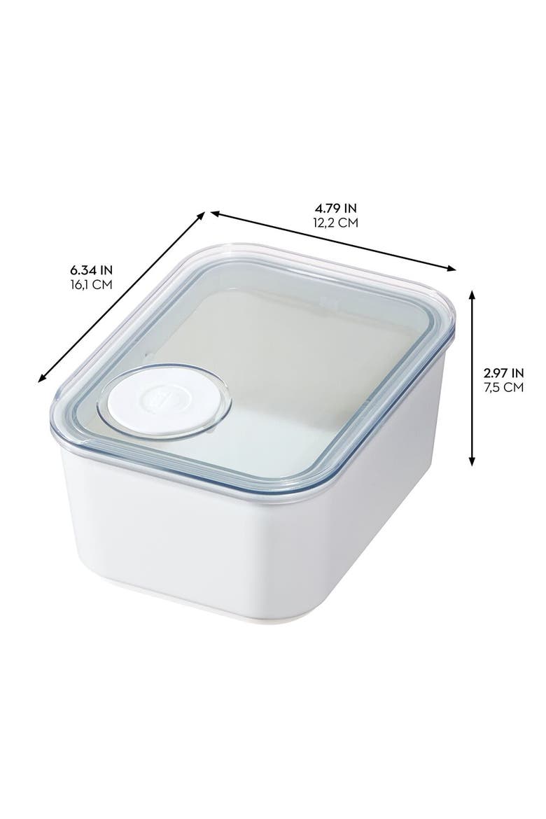 Small Canister with Removable Pour Cap - Set of 4 - White, Alternate, color, White/Clear