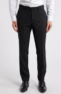Jack Victor Patrick Flat Front Stretch Wool Dress Pants