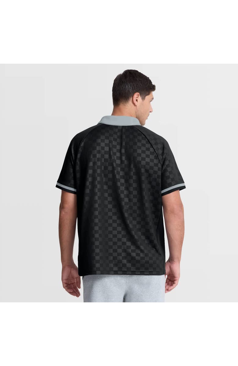 FANATICS Men's Fanatics Black/Gray Las Vegas Raiders Homerun Raglan V-Neck Polo, Alternate, color, Black