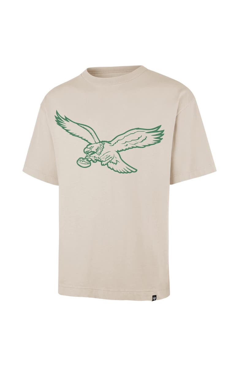 '47 Men's '47 Tan Philadelphia Eagles Bouldering Imprint Ravine Foundation Throwback T-Shirt, Alternate, color, Tan