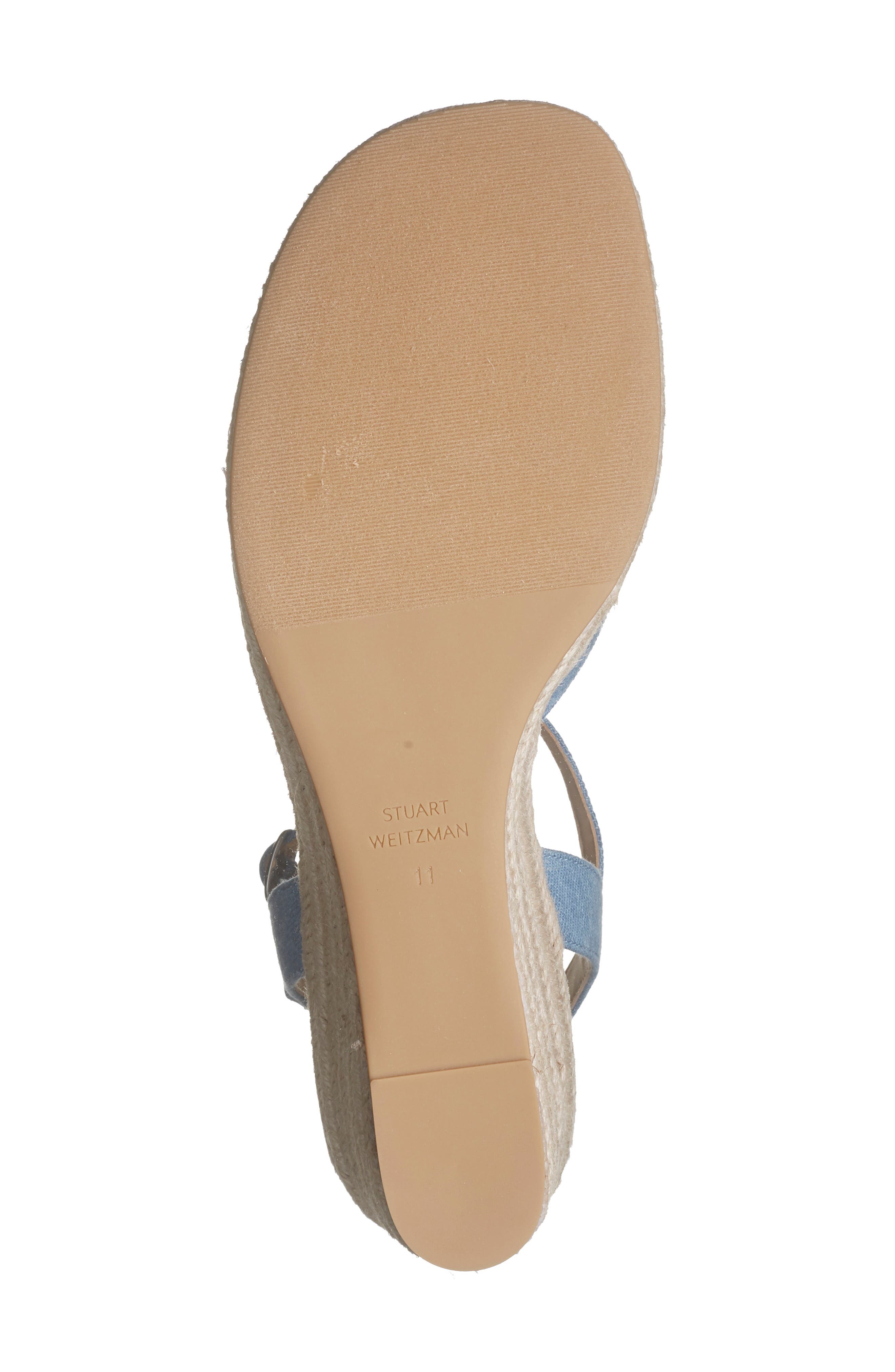 Miami Espadrille Wedge Sandal, Alternate, color, MID BLUE