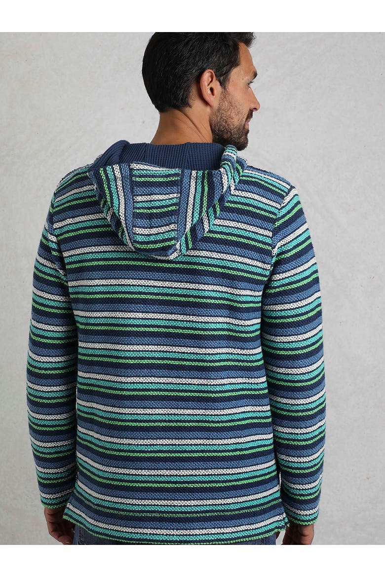 Payson Striped Macaroni Hoodie, Alternate, color, Ensign Blue