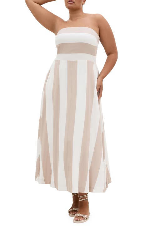 Simone Stripe Maxi Dress