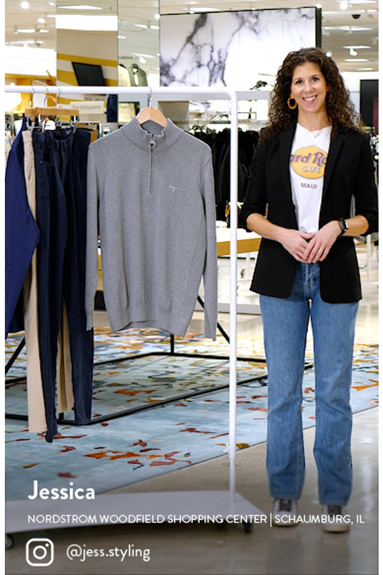 Cotton Half Zip Sweater video