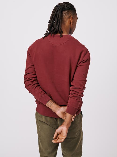 Aubin Vestry Crew Neck Sweatshirt In Red