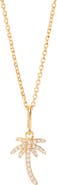 Brook and York Adeline Palm Tree Pendant Necklace