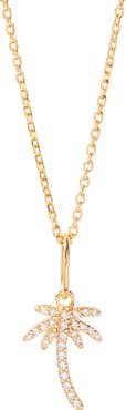 Brook and York Adeline Palm Tree Pendant Necklace