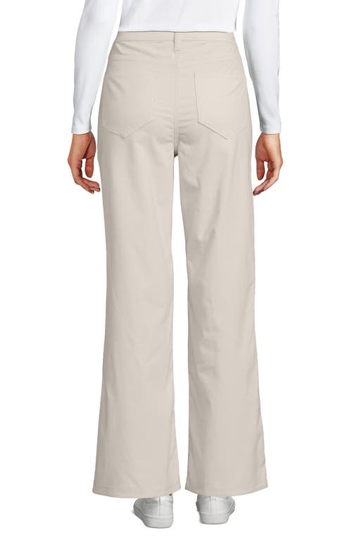 Lands' End Corduroy High Rise Classic Flare Pants In White