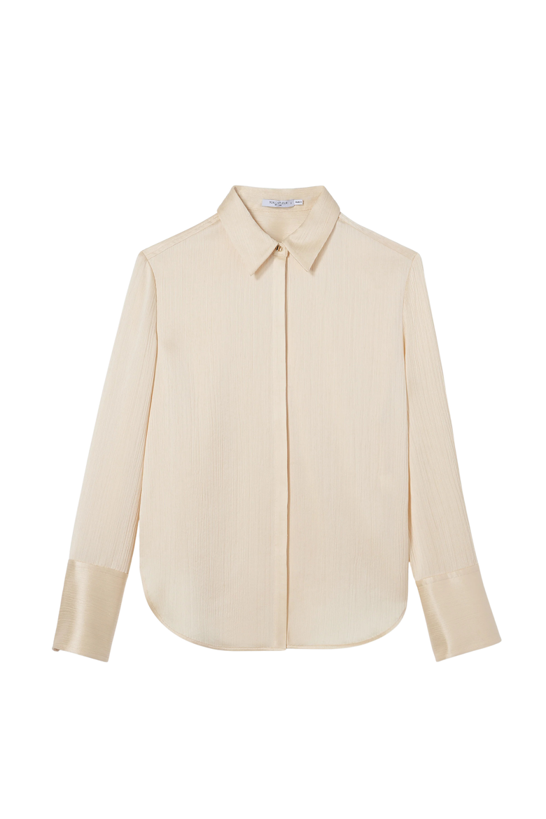 Tatum Plisse Shirt, Alternate, color, Ivory