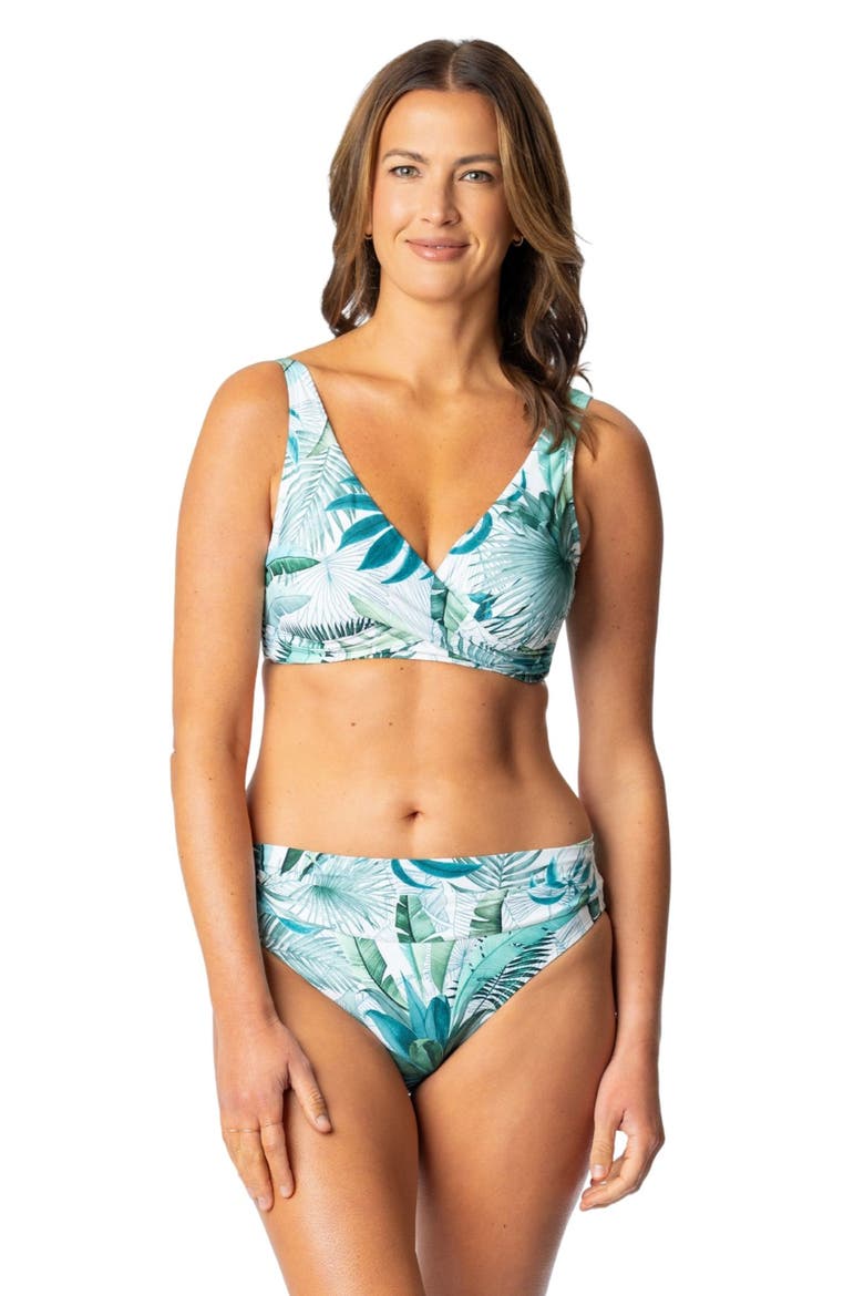 Julie Hipster Bikini Bottoms, Alternate, color, WHITE/ TEAL