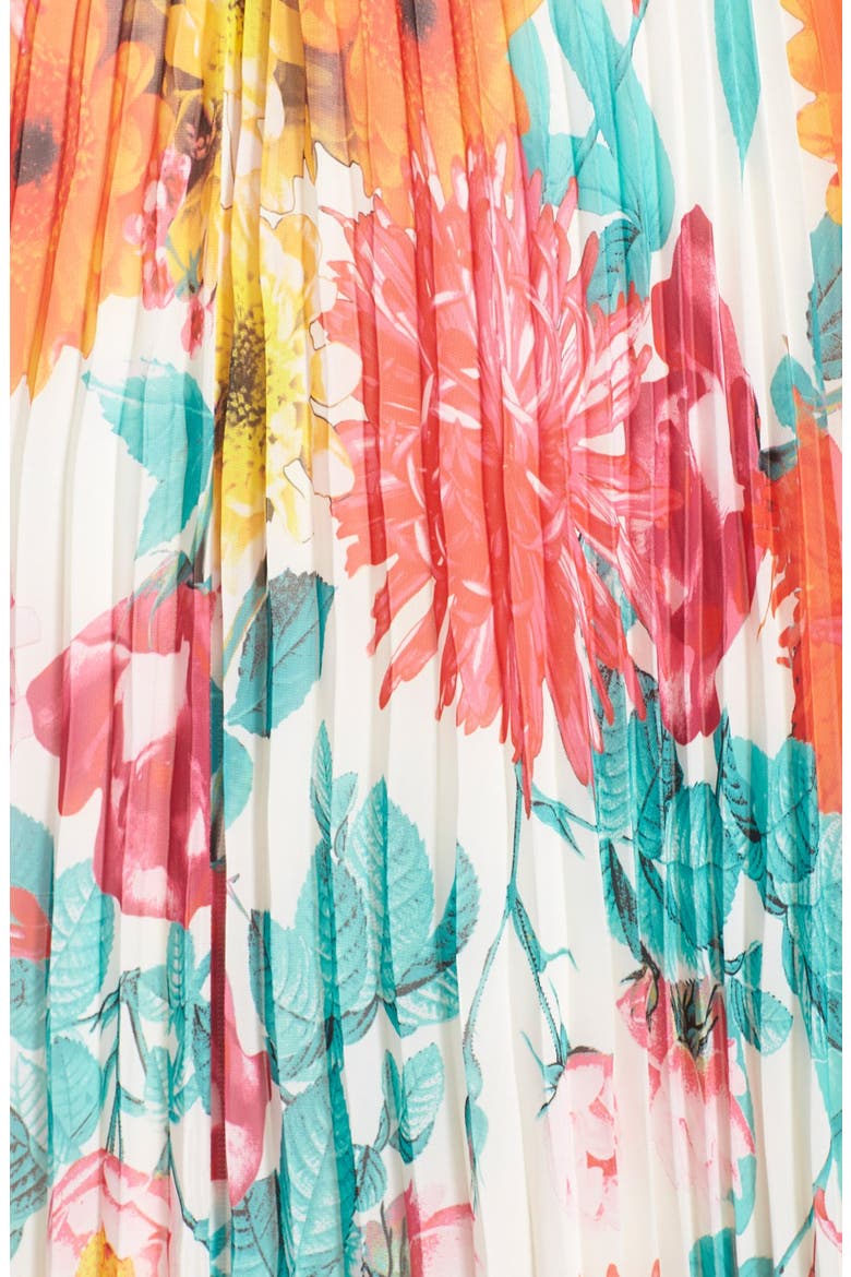 Belted Floral Print Chiffon Maxi Dress, Alternate, color, PRINT