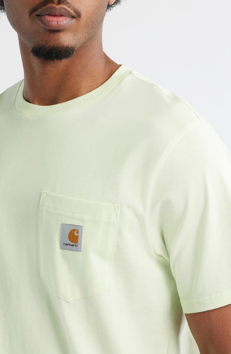 Carhartt Work In Progress Logo Pocket T-Shirt, Alternate, color, Air Green