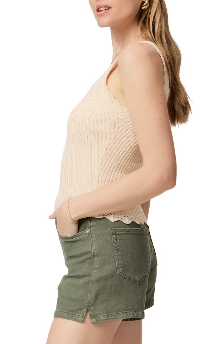 PAIGE Buona Cotton Rib Sweater Tank, Alternate, color,