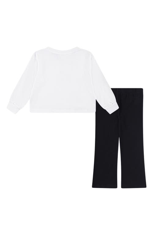 Nike Crewneck Sweatshirt & Flared Leggings Set (toddler) Crewneck Sweatshirt & Leggings Set In White