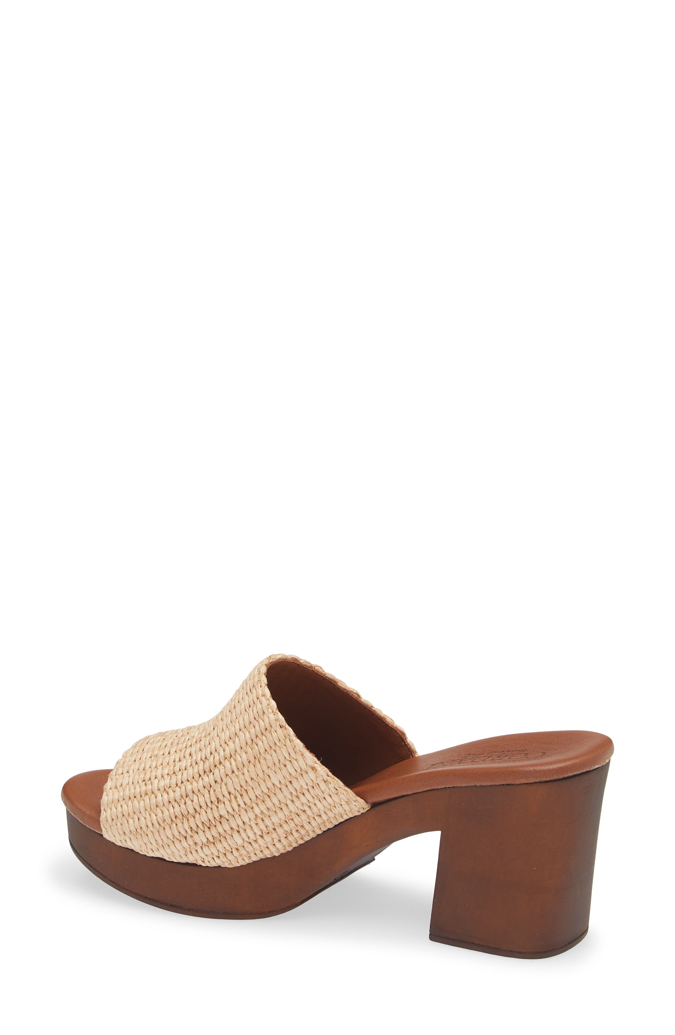 Cordani Waylin Platform Slide Sandal, Alternate, color, Natural Raffia