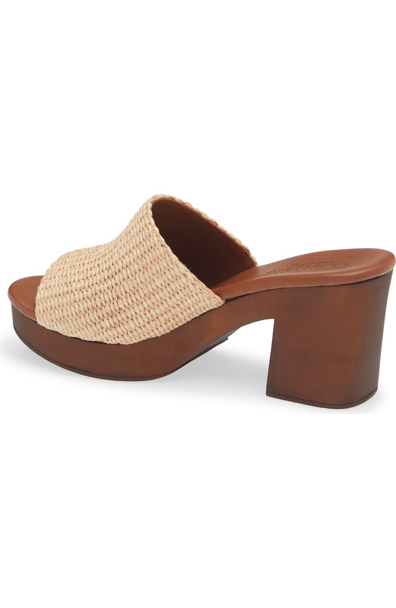 Cordani Waylin Platform Slide Sandal, Alternate, color, Natural Raffia