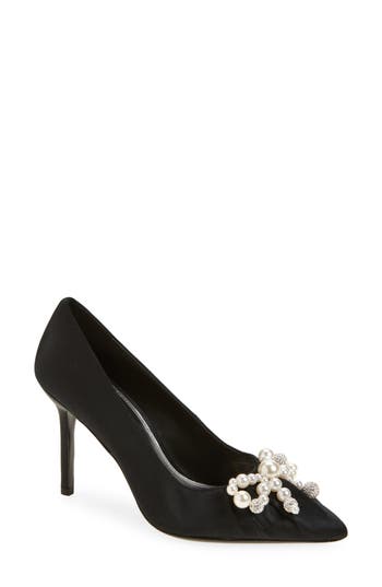 Kate Spade New York Elodie Faux Pearl Pump In Black