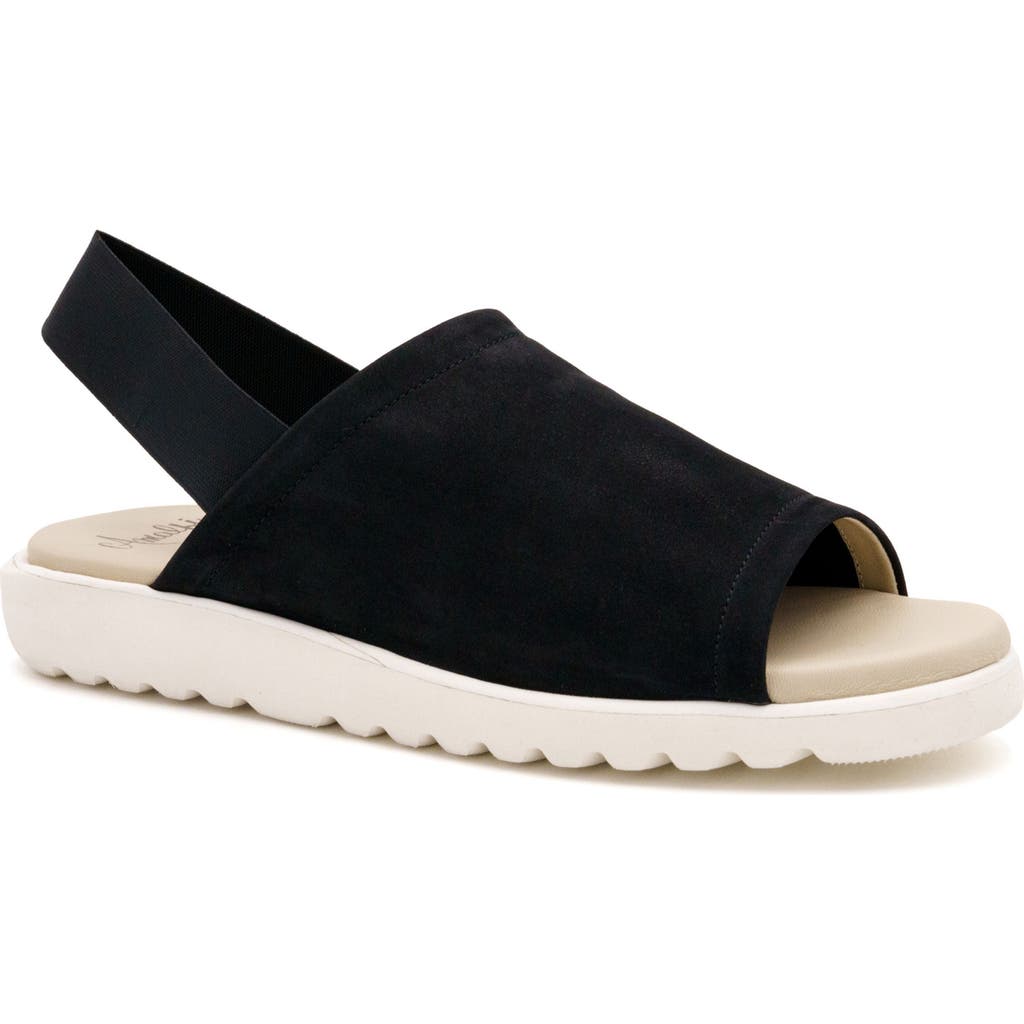 Amalfi by Rangoni Bahamas Slingback Sandal in Black Long Beach Black Elastic  product