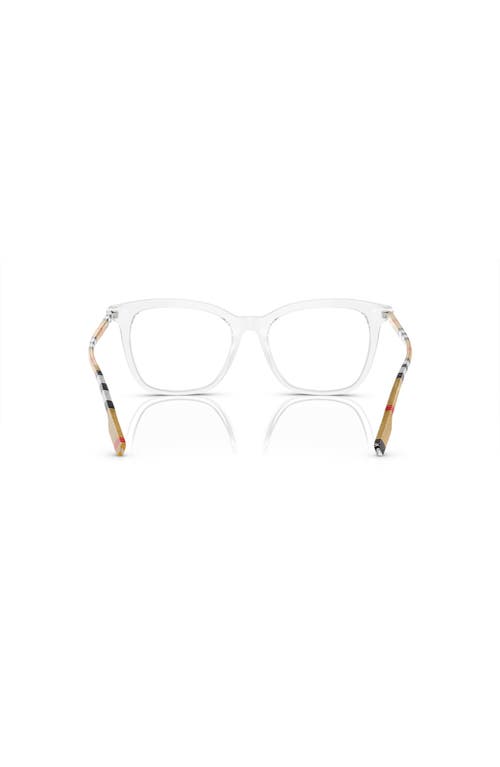 Burberry 52mm Square Optical Glasses In White