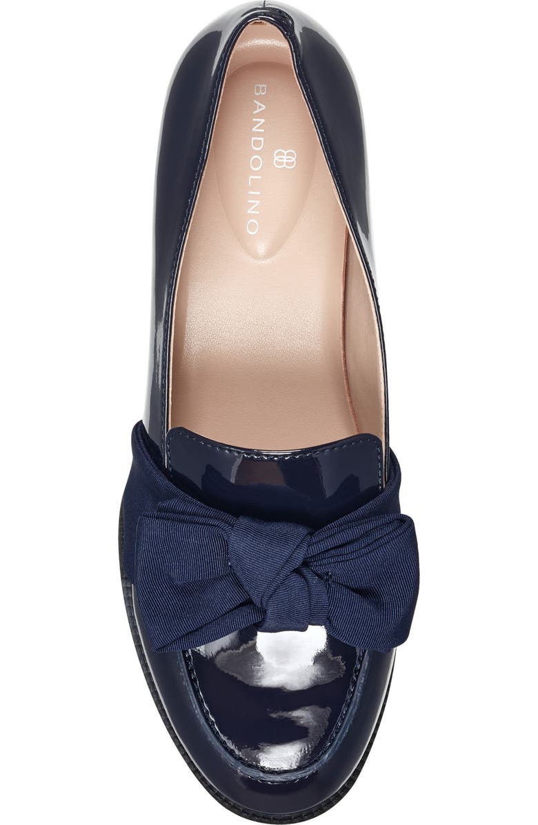 Bandolino Oidnil Bow Loafer, Alternate, color, Dark Blue 400