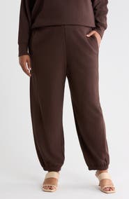 Eileen Fisher Organic Cotton & Tencel Lyocell Ankle Jogger Pants