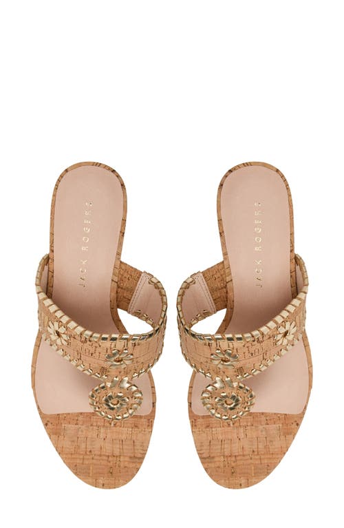 Jack Rogers Jacks Platform Wedge Flip Flop In Brown