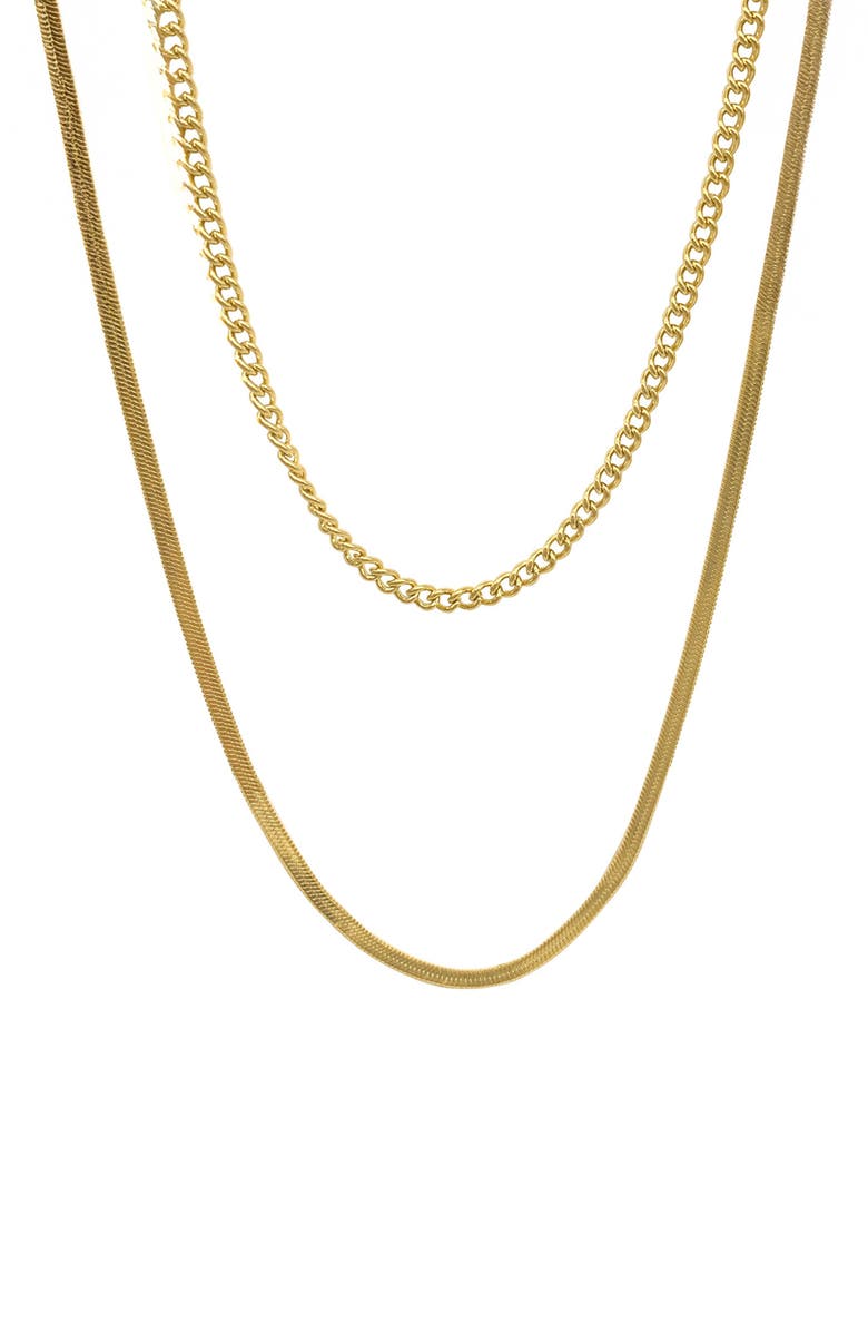 st. Moran Set of 2 Chain Necklaces, Main, color, Gold