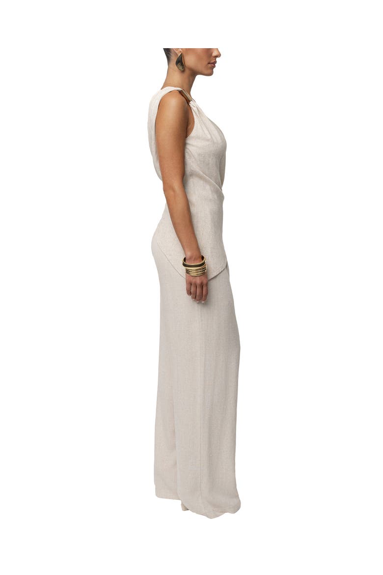 Palmera One Shoulder Top, Alternate, color, Beige