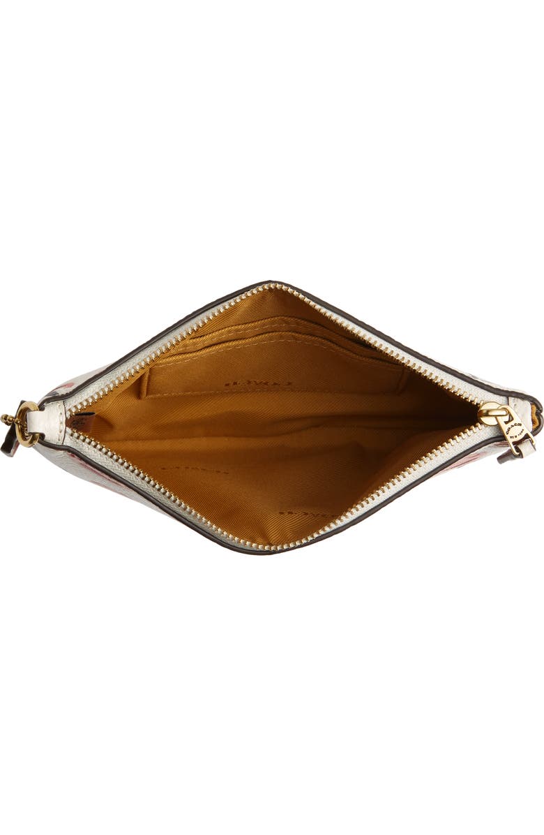 COACH Cherry Print Small Leather Wristlet, Alternate, color,